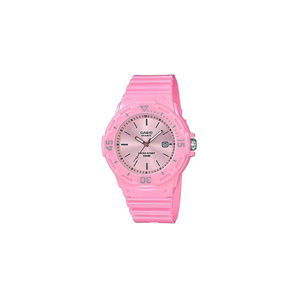 Casio LRW-200H-4E4 Analog Waterproof Watch for Girls Pink 30m Water Resistance Kids' Timepiece