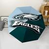 Philadelphia Eagles LOGO Print Automatic Umbrella, 8 Rib Iron Frame, Plastic Handle, Suitable for Outdoor Travel &Daily , Ideal Gift