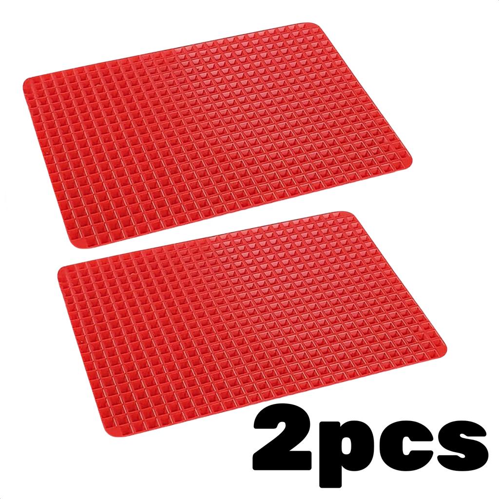 Non-Stick Silicone Baking Mat 16*11in Pyramid Cooking Mat BPA Free Pan For Baking Microwave Oven Easy Cleanup Roast Chicken Mat