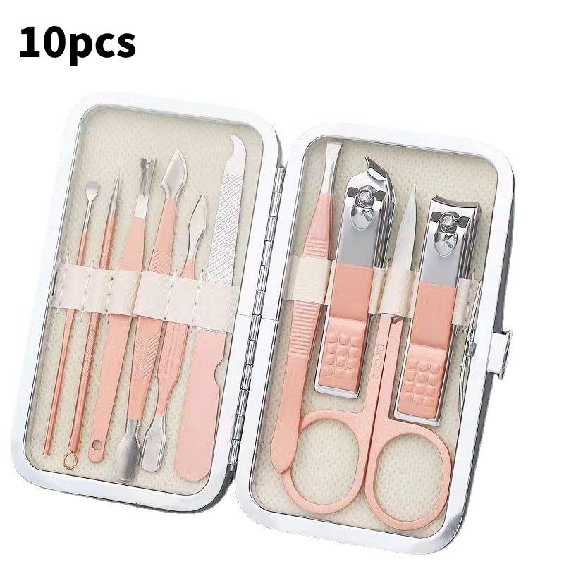 Professional Stainless Steel Nail Clipper Pedicure& Manicure Set -  All Purpose Set For Nails Daily And Salon !