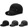 Simple Solid Color Middle Aged Warm Windproof Baseball Cap For Winter