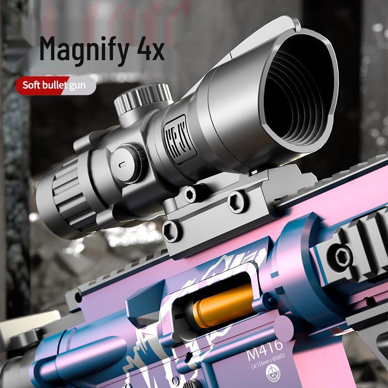 M416 Soft Bullet Manual Bolt Action Toy Gun for Kids - Shell Ejecting Simulation Assault Rifle for Boys