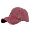 Baseball Retro Cap Denim Distressed Washed Old Solid Color Duckbill Hat Hat Sun