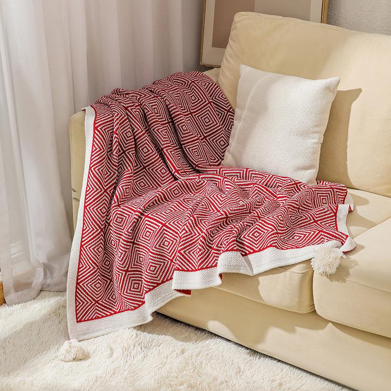 Bohemian Sofa Blanket Blanket Knitted Blanket Covered Quilt Air Conditioning Blanket Bedside Blanket Office Nap Blanket