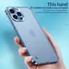 Luxury Metal Frame Lens Protection Cap Aluminum Phone Case For Iphone 13 Pro 14 Pro Max 12 Pro Max 11 Matte Translucent Cover