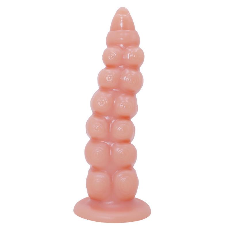 Alien Suction Cup Large Anal Plug With Tail & Beads - Erotic SM Anal Dilator