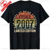 2007 Vintage T-Shirt zum 18. Geburtstag Unisex Retro Grafikdruck Lustiger Slogan Partykleidung für Erwachsene