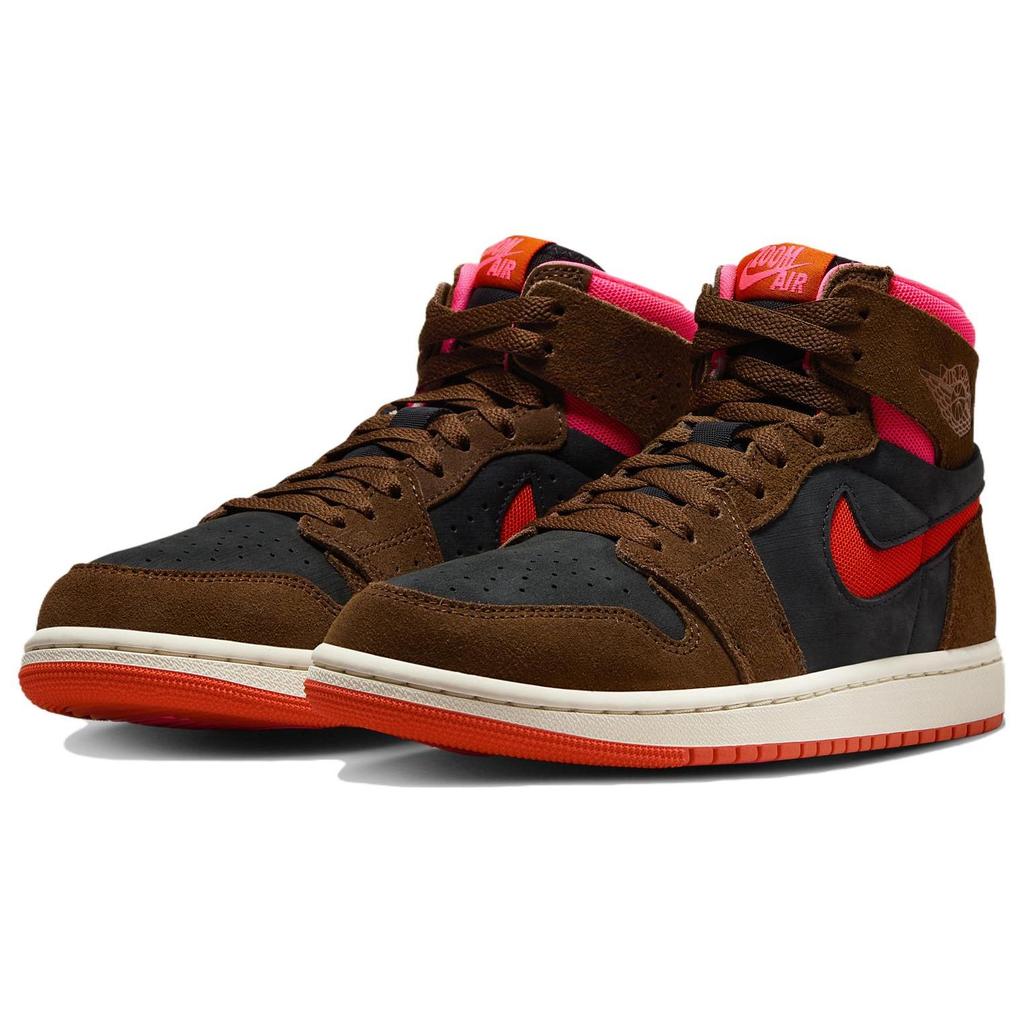 Sneakers Donna Air Jordan 1 High Zoom Comfort 2 Cacao Wow Picante Red Marrone Nero Hyper-Pink DV1305-206