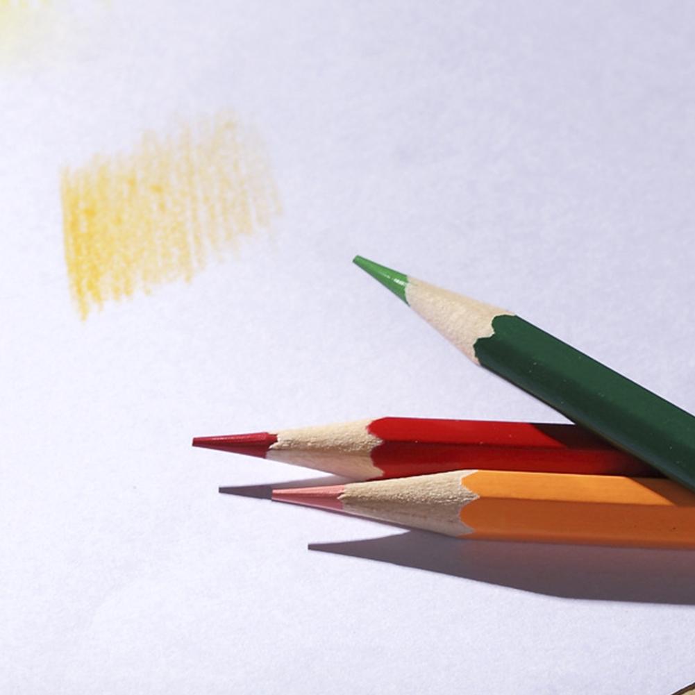 12/18/24/36 Colors Oily Colored Pencils Hexagon Wooden Handle Set Drawing Sketch Art Design Student Supplies