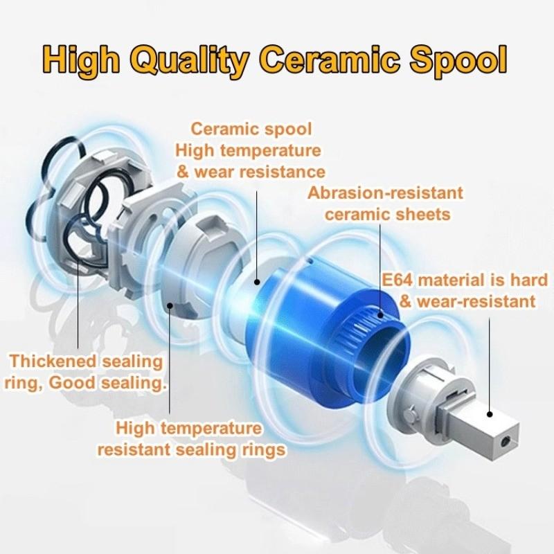 360° Rotation Bathroom Basin Faucet Concealed Wall Mounted Water Tap Single Handle Hot Cold Water Bath Mixer Tap