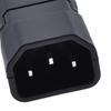2Units 3Pin Inlines Power Plugs Adapters 10A 250V IEC320 C13 Female With Groundeds Terminals Connectors