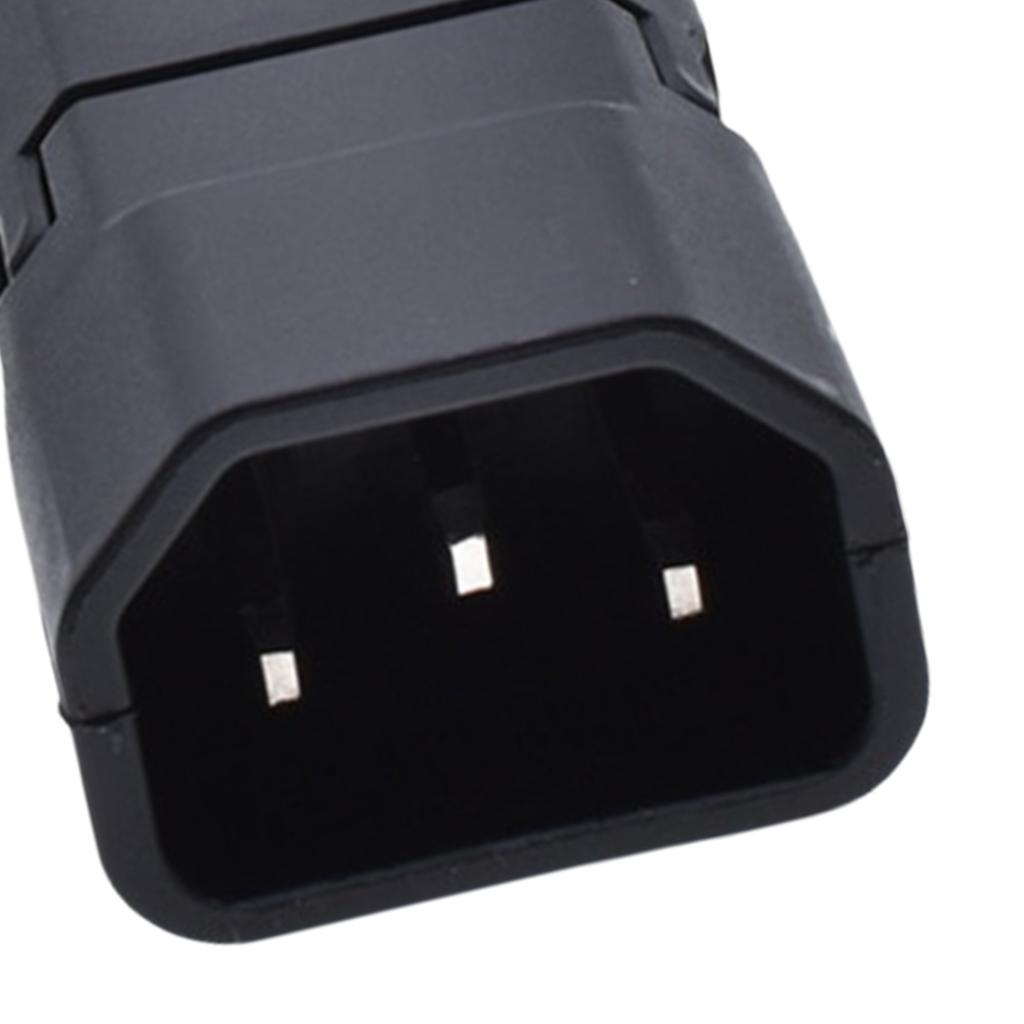 2Units 3Pin Inlines Power Plugs Adapters 10A 250V IEC320 C13 Female With Groundeds Terminals Connectors