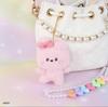 [USED] BT21 minini Plush Key Ring LOVELY Ribbon COOKY