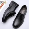Foreign Trade Large Size 46 Size 47 Leather Sandals Men's Dad Shoes Cowhide Leather Soft Sole Summer Hollow Hole Shoes