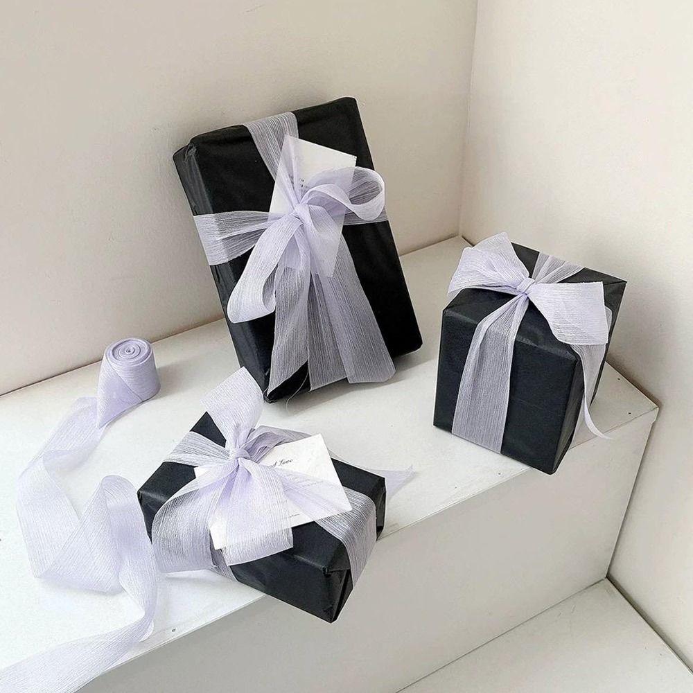 4cm Panglici din Fir pentru Înfășurat Cadouri, Buchete, Material de Ambalare Cadouri, Panglică Creativă din Șifon