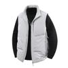 Unisex Trendy Outdoor Down Vest: Custom Solid Color Loose Lapel Jacket