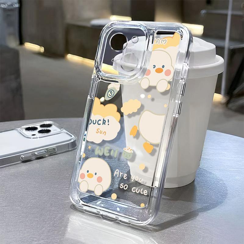 Cool Duck Selfie Art Drop Resistant Phone Case for iPhone 17 16 15 14 13 12 11 16E Series Pro Max Plus Double Layer Protection