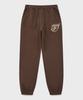 FALLETT Flowing Logo Jogger Pants Brown