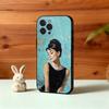 A-Audrey H-Hepburn A-Actor Phone Case For iPhone17,16,15,14,13,12,Plus,Pro Max, 5G Others Soft Black Cover