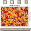 Colorful Autumn Maple Leaf Polyester Background Fabric, Suitable for Party Decoration, Gardens, Rooms, Homes, Clubs, and Farms.
