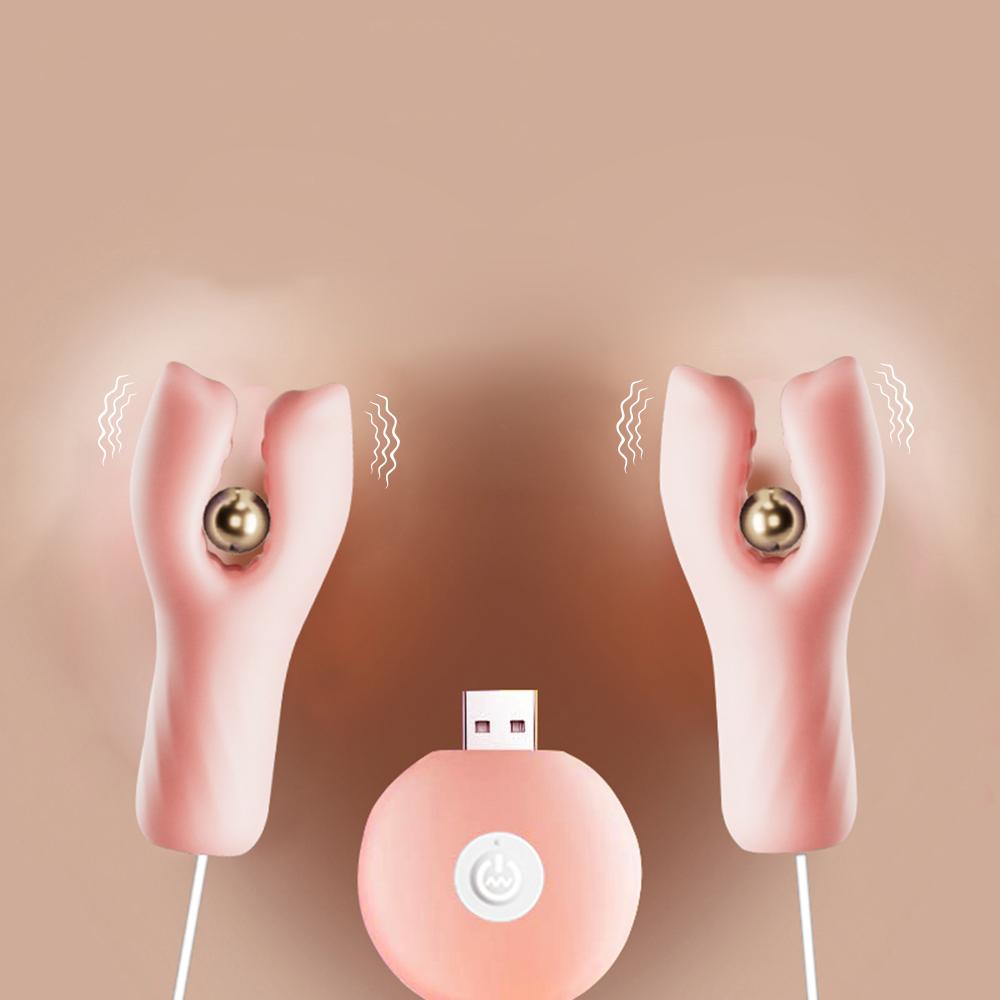 Sex Toys for Women Nipple Vibrator Clamp Breast Massage Nipple Stimulation Licking Clamp Enhancer Couples Female Adult Supplies