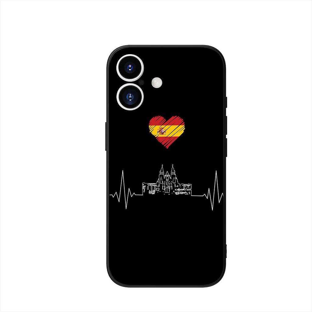 Spain Flag Yellow Red Phone Cover Case for Xiaomi Redmi 15C 15 A4 A5 9A 9T 10A 10C 9C NFC 14C Note 11 9 10 Pro 8T Casing