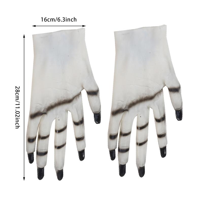 Adult Funny Halloween Gloves Party Scary Ghost Gloves Holiday Props for Women Men