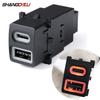 12V Fit for Subaru Forester 2019-2024 QC3.0 USB Type C PD Dual Charging Car Charger Socket with Fuse Protected