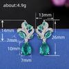 Lindon Fashion Copper Alloy Zircon Jewellery Drop Earrings For Women Wedding Party Gifts