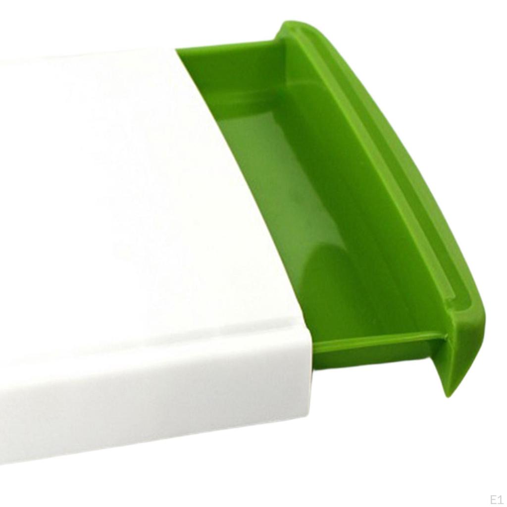Cutting Board with Slide Out Tray, Serving Board, Chopping Space Saving Kitchen Organiser