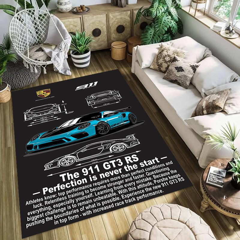 Sports Car Art Print carpet Home Decor Suitable for all seasons Art Christmas gifts Fashion
