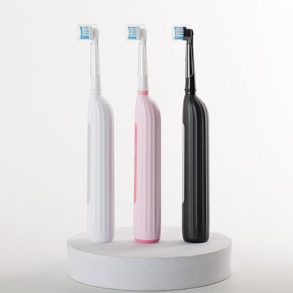 Rotating Electric Toothbrush Suitable for Adults, Equipped with 6 Brush Heads, Type-c Charging, 3-speed 2-minute Timed Zoning