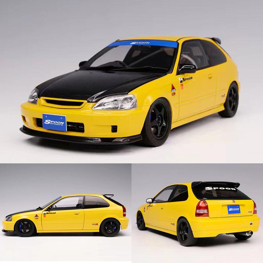 AAALW1 Motorhelix MH 1:18 FOR Honda Civic TypeR EK9 Car model Sports Static model Birthday present