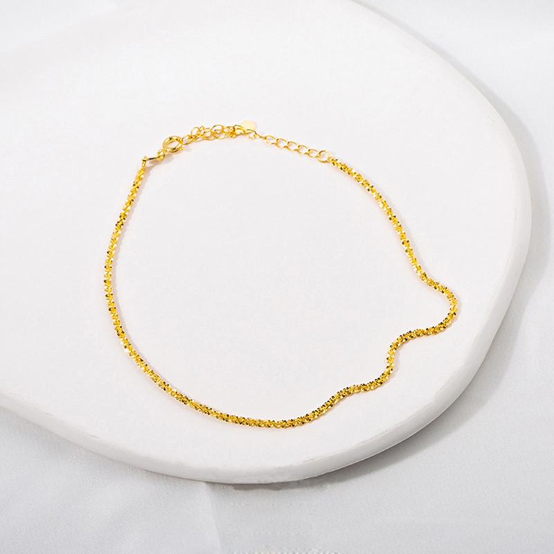 Minimalist Shiny Chains Anklets For Women Girls Friend Foot Jewelry Leg Barefoot