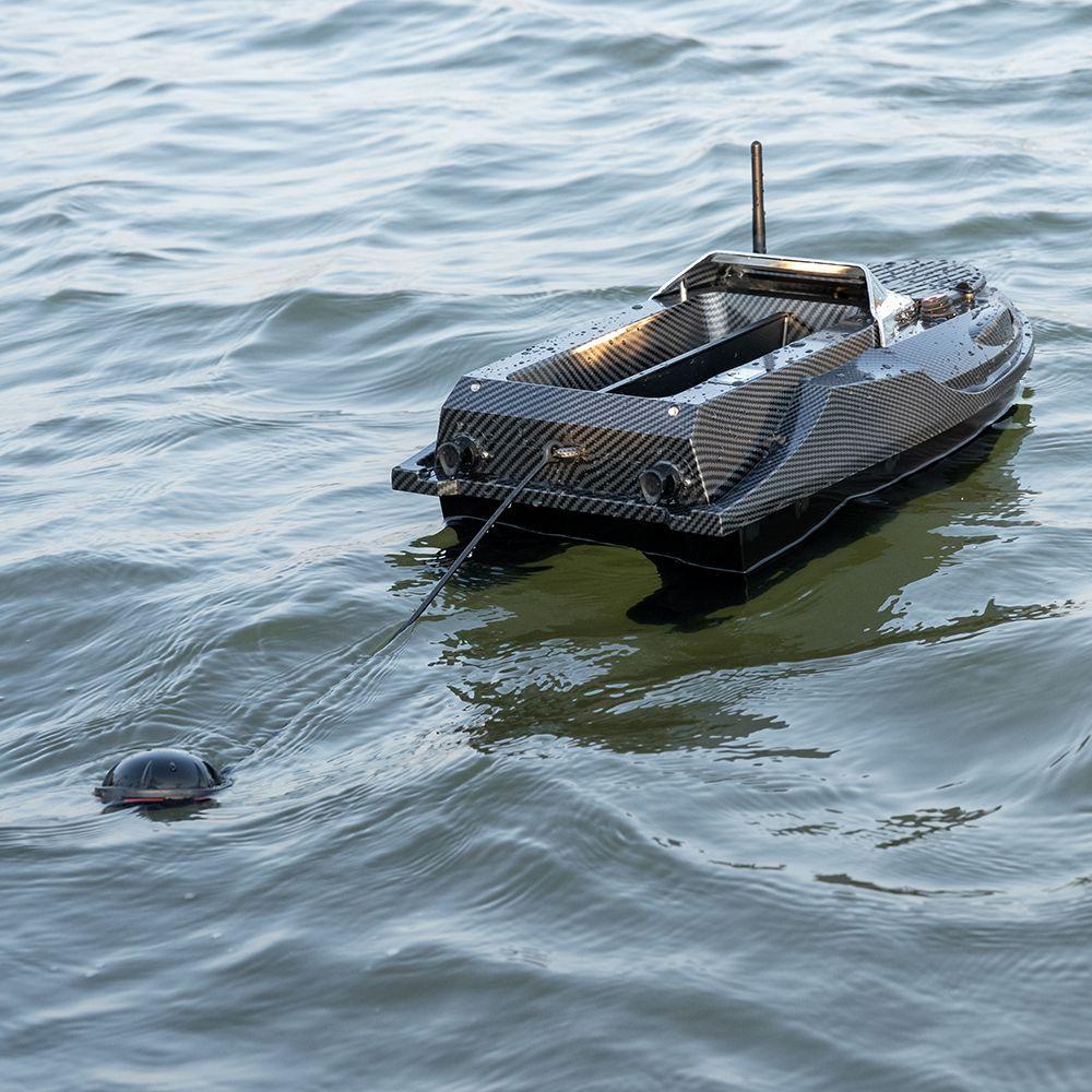 GPS Fishing Bait Boat Flying V080 800M Remote Control Bait Boat Dual Motor Fish Finder Automatic Return 12000mAh Battery 3KG Loading Support