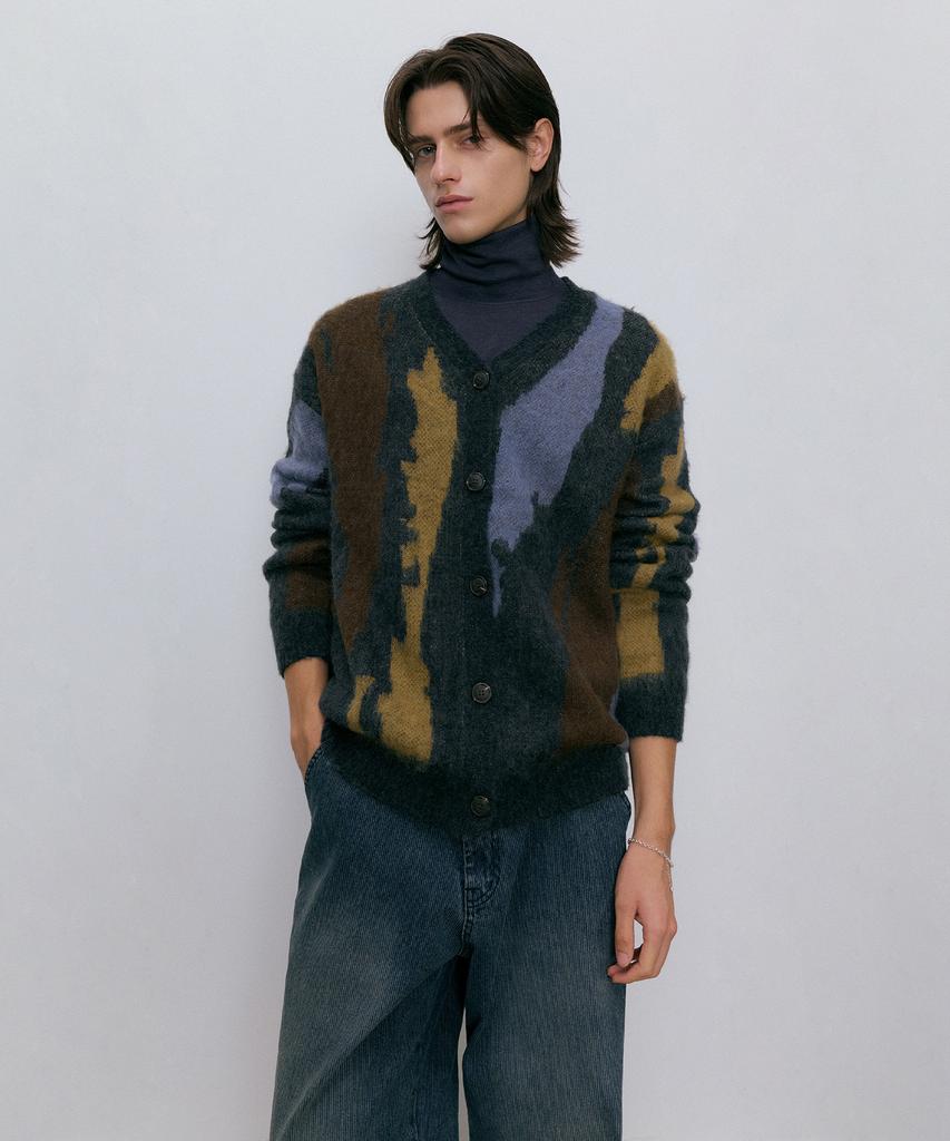 Endoor Blend Knit Cardigan (Charcoal)