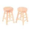 Dollhouse Wooden Round Bar High Stool Simulation Mini Ornaments Children Toy