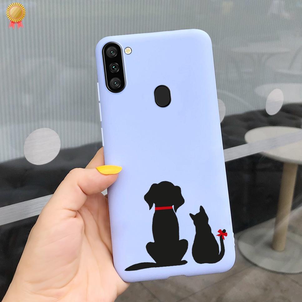 For Samsung Galaxy A11 Case Boy Girl Funny Cartoon Cat Women Silicone Back Case For Samsung Galaxy A 11 SM-A115F 6.4 Funda Cover