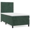 3142878 vidaXL Divan Bed with Mattress Dark Green 90x190 Cm