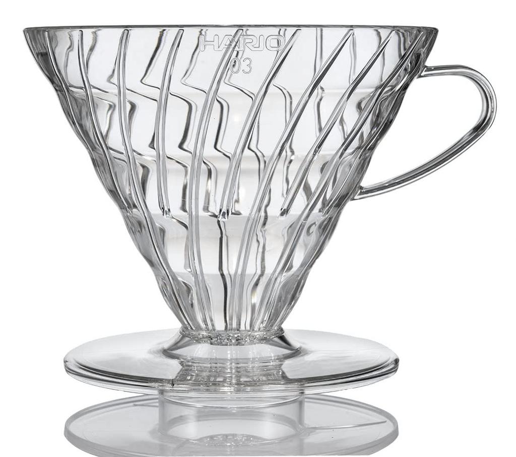 HARIO V60 Transparent Dripper 03 Hand Drip Made In Clear, 1-6 Cups, Coffee, Japan, VDR-03-T