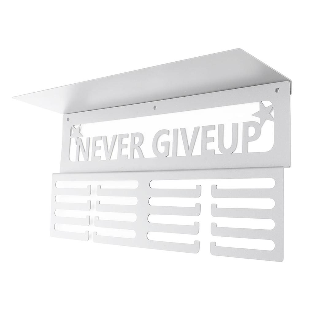 Medal Hanger Display Multipurpose Innovative Wall Mounted Metal Awards Rack with   Shelf for Runners