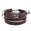 Unisex 3-Piece Handmade Woven Tree of Life Bracelet Set