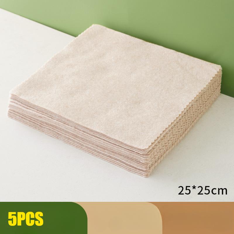 Plant Fiber Kitchen Rags, Household Super Absorbent Cleaning Cloths, Oil-free Cleaning Scouring Pads
