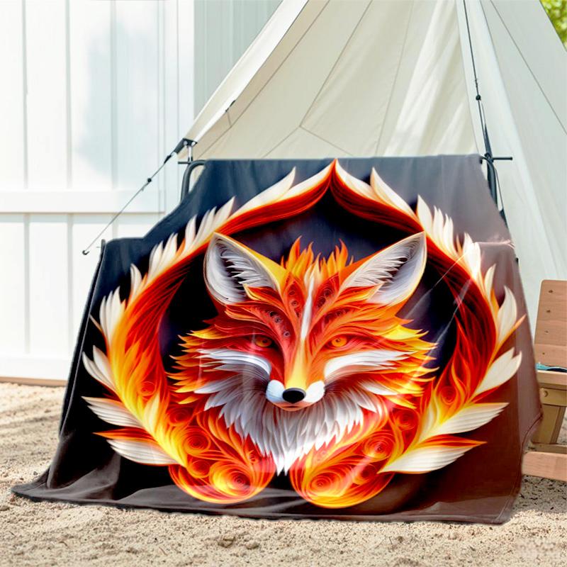 1pc animal blanket, all season lightweight home office outdoor nap multifunctional blanket