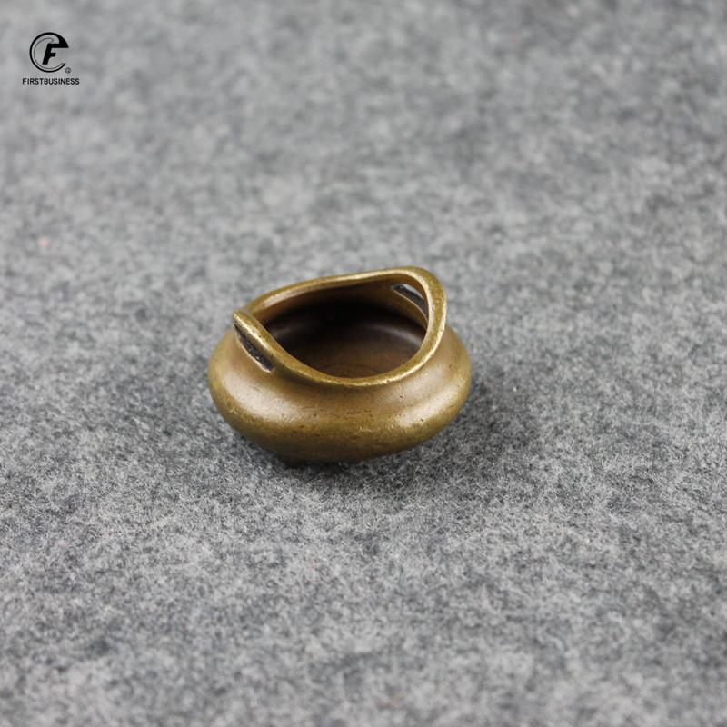 new designer Two ears Tripod Buddha Copper Incense Burner Handmade Metal Incense Stick Holder Small Portable Burner Censer
