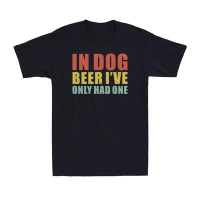 In Dog Beers Ho Bevuto Solo Una Birra Divertente Da Bere Maglietta Vintage da Uomo