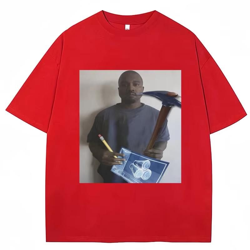 Funny Kanye West Meme Graphic T-shirt Kid's Video Game Humor T Shirt Men Women Summer Creativity Cotton Tees Streetwear Gifts