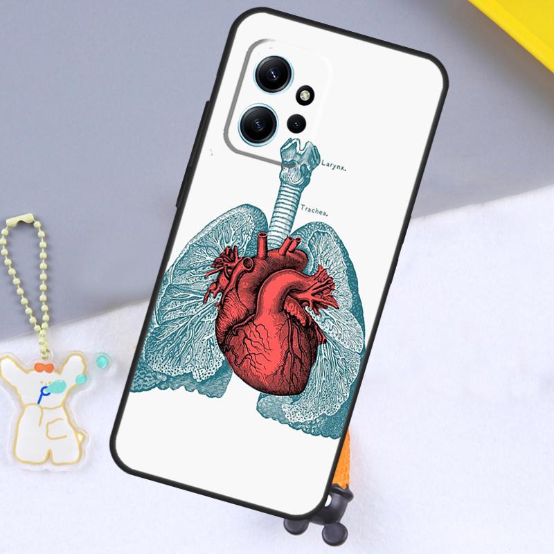 Medical Human Organs Meridian Art Case For Xiaomi Redmi Note 14 13 9 10 11 12 15 Pro Plus Cover For Redmi 15 C 13C 12C 10C 14C