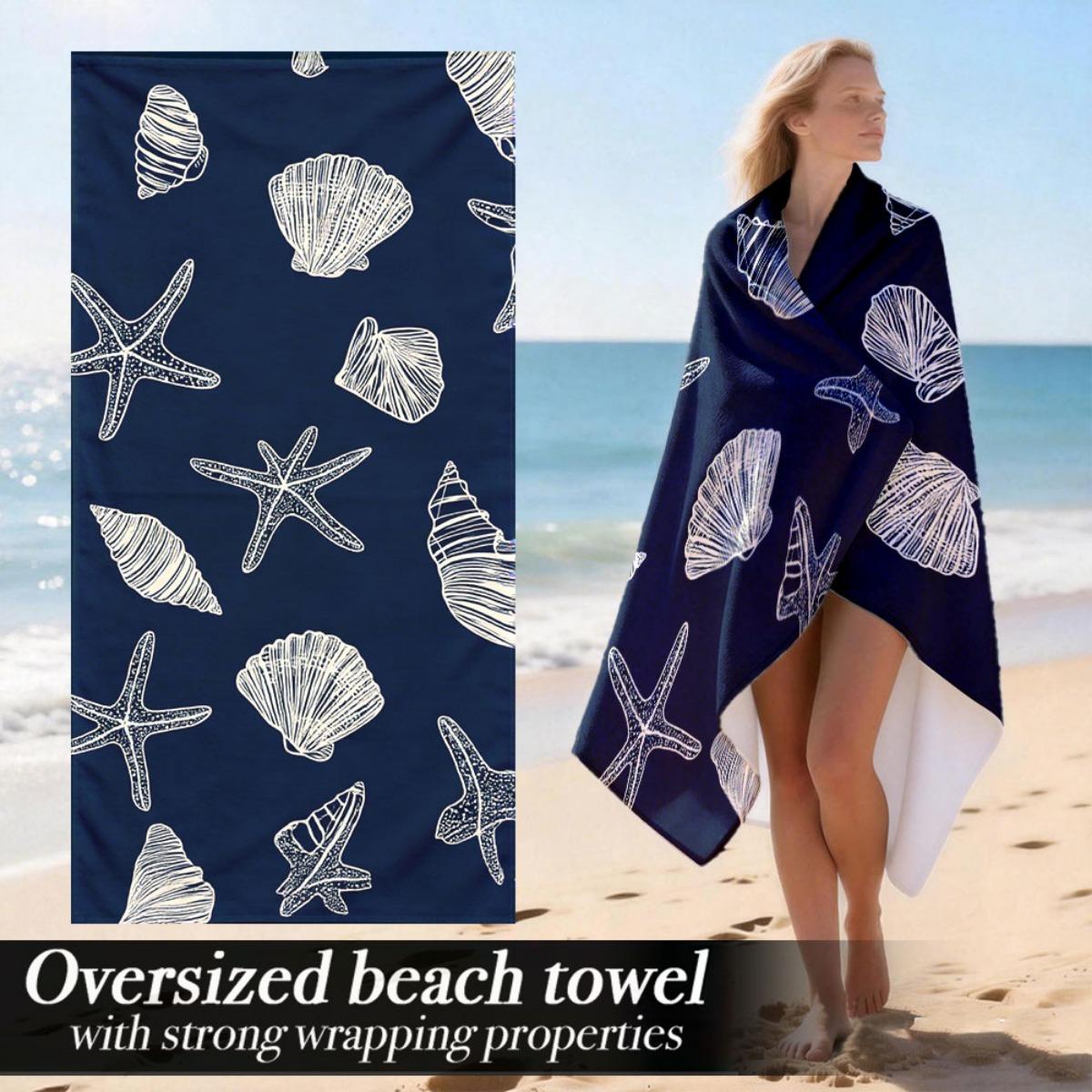 

Beach Towel | Lightweight Plush Absorbent Extra Large Luxury Oversized with Strong Wrapping Properties Bath Towel | Perfect for W30*H60(CM)