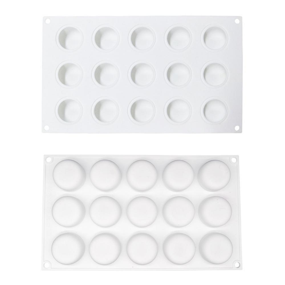 

15 плоских круглых силиконовых форм для муссового торта, круглых форм для десерта, сделай сам, ручная работа, внутреннее наполнение белый